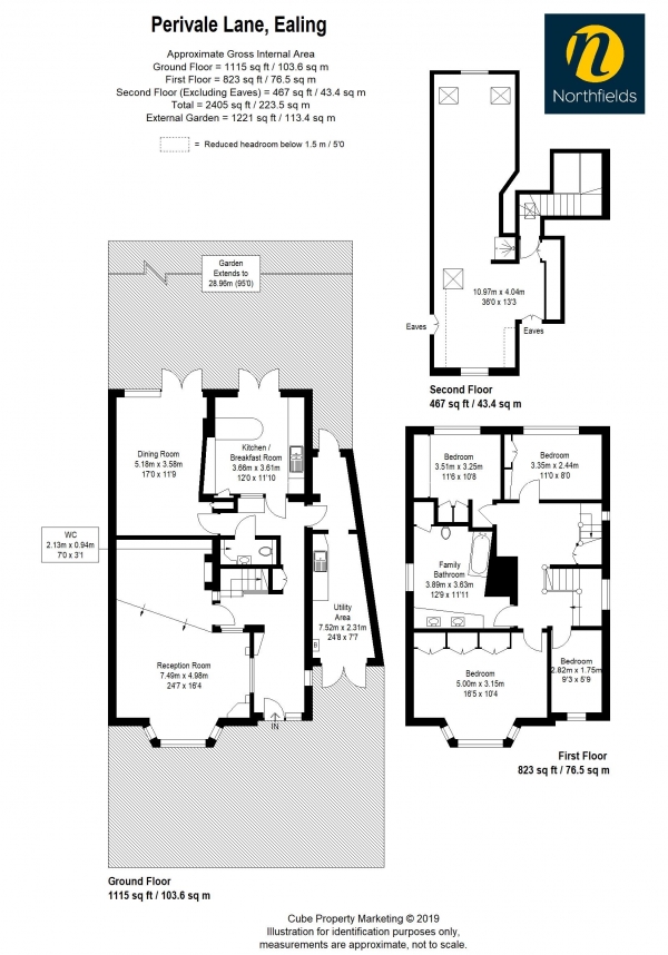 Floor Plan Image for 5 Bedroom Detached House for Sale in Perivale Lane