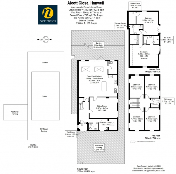 Floor Plan Image for 6 Bedroom Detached House for Sale in Alcott Close, W7