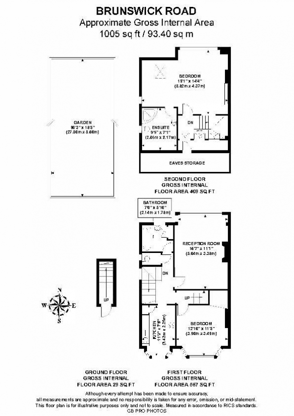 Floor Plan Image for 2 Bedroom Apartment for Sale in Brunswick Road, W5