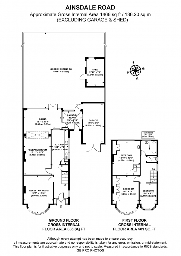 Floor Plan Image for 3 Bedroom Semi-Detached House for Sale in Ainsdale Road, W5