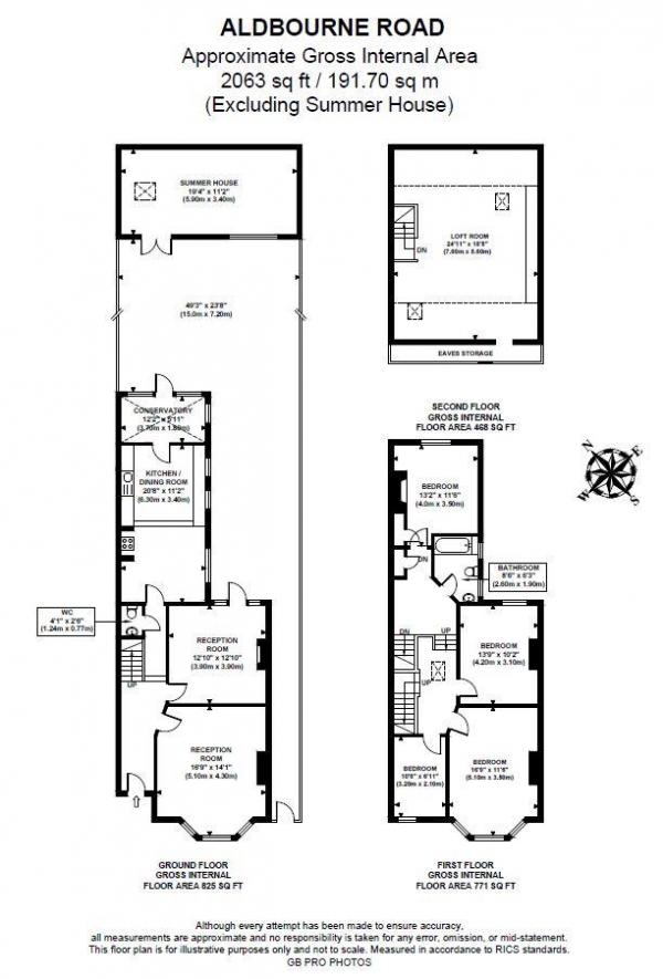 Floor Plan Image for 4 Bedroom Semi-Detached House for Sale in Aldbourne Road, W12