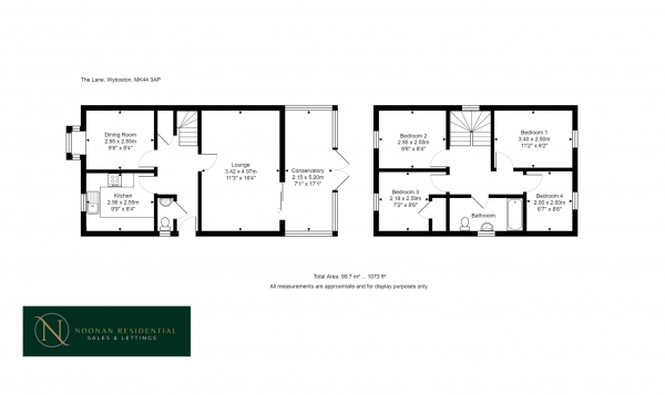 Floor Plan Image for 4 Bedroom Detached House for Sale in The Lane, Wyboston