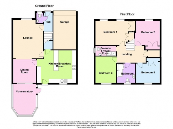 Floor Plan for 4 Bedroom Detached House for Sale in Pollard Close, Plymstock, PL9 9RR, Plymstock, PL9, 9RR - Offers Over &pound325,000