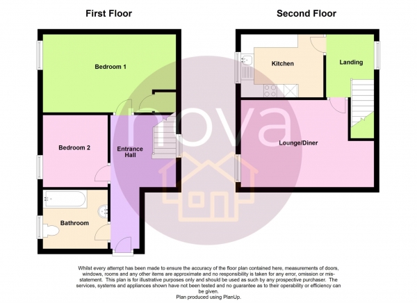 Floor Plan for 2 Bedroom Maisonette for Sale in Milehouse Road, Stoke, PL3 4AG, Stoke, PL3, 4AG - Offers in Excess of &pound120,000