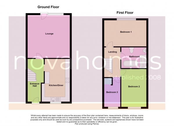 Floor Plan Image for 3 Bedroom Terraced House for Sale in Lundy Close, Southway, PL6 6HR