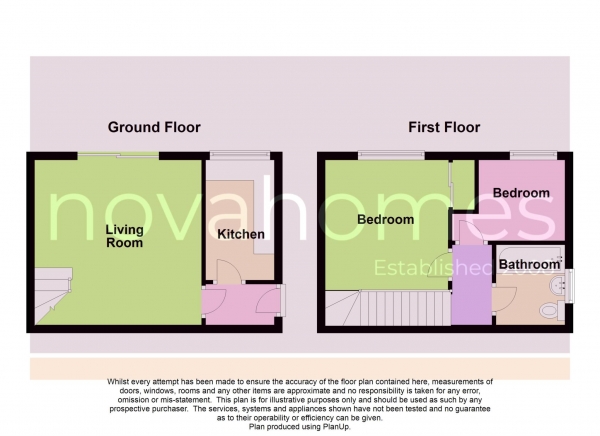 Floor Plan Image for 2 Bedroom End of Terrace House to Rent in Orchard Close, Plymouth