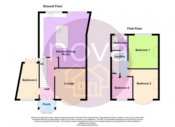 Floor Plan Image for 4 Bedroom Semi-Detached House for Sale in Saltburn Road, St Budeaux, PL5 1PB