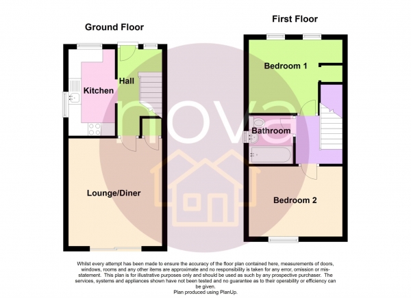 Floor Plan Image for 2 Bedroom Terraced House for Sale in Crookeder Close, Staddiscome, PL9 9TR