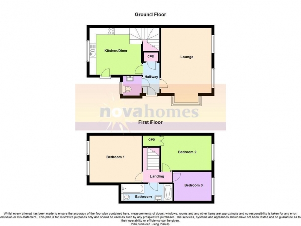 Floor Plan Image for 3 Bedroom Semi-Detached House for Sale in Carew Avenue, Honicknowle, PL5 3PA