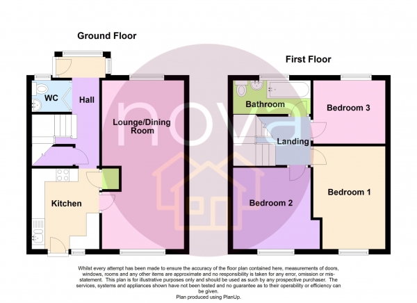 Floor Plan Image for 3 Bedroom Terraced House for Sale in Mothecombe Walk, Leigham, PL6 8RE