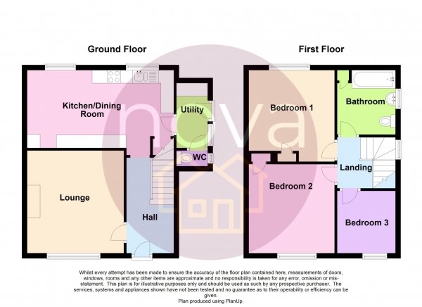 Floor Plan for 3 Bedroom End of Terrace House for Sale in Taunton Avenue, Whitleigh, PL5 4HZ, Whitleigh, PL5, 4HZ -  &pound200,000