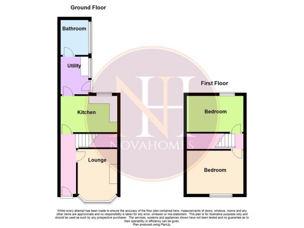 Floor Plan Image for 2 Bedroom Terraced House for Sale in Renown St, Plymouth, PL2 2DF