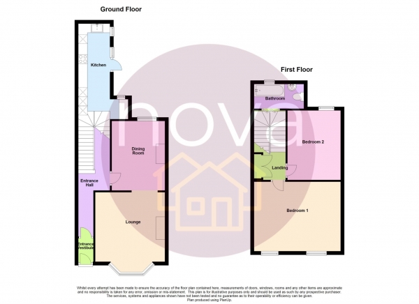 Floor Plan Image for 2 Bedroom Terraced House for Sale in St Mawes Terrace, Plymouth, PL2 1LS