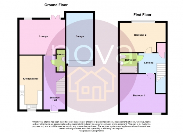 Floor Plan Image for 2 Bedroom Semi-Detached House for Sale in Barlow Gardens, Beacon Park, PL2 2SJ