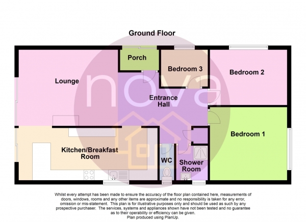 Floor Plan Image for 3 Bedroom Detached Bungalow for Sale in Looseleigh Lane, Derriford, PL6 5FX