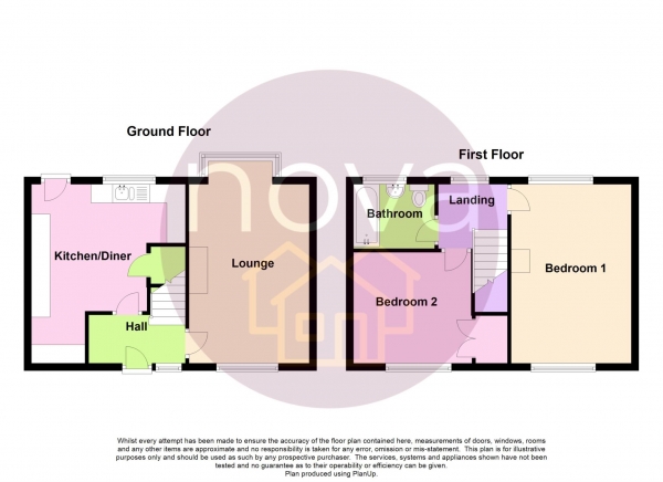 Floor Plan Image for 2 Bedroom Terraced House for Sale in St Pancras Avenue, Pennycross, PL2