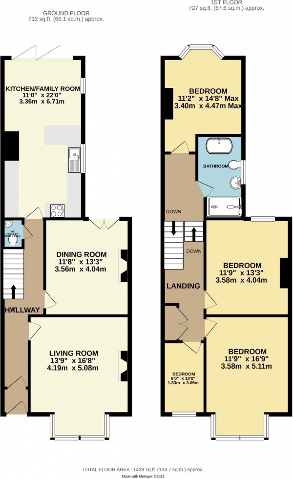 Floor Plan Image for 4 Bedroom Terraced House for Sale in Outland Road, Peverell, PL2 3NZ