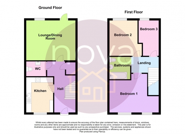 Floor Plan Image for 3 Bedroom Semi-Detached House for Sale in Saddlers Way, Tamerton Foliot, PL5 4EH