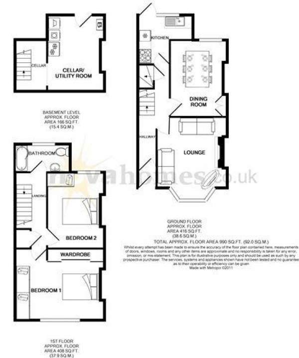 Floor Plan Image for 2 Bedroom Terraced House for Sale in Beatrice Avenue, Keyham, PL2 1NU