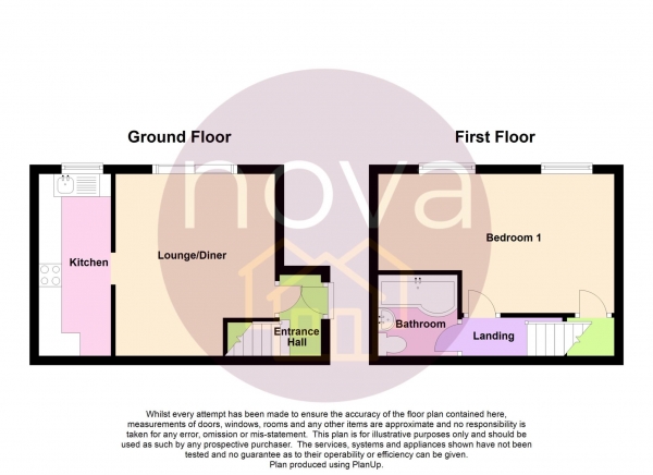 Floor Plan Image for 1 Bedroom End of Terrace House for Sale in Cambourne Close, Badgers Wood, PL5 4PE