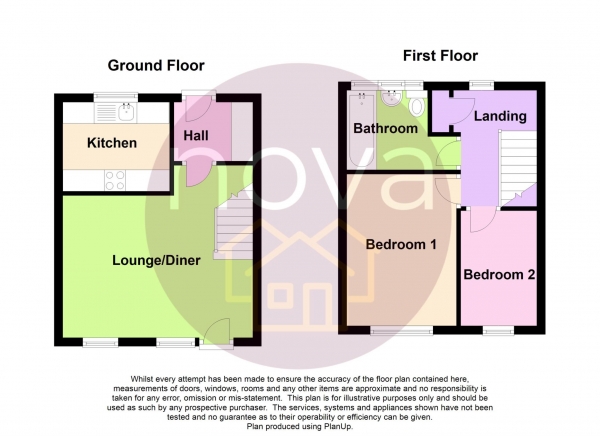 Floor Plan Image for 2 Bedroom Semi-Detached House for Sale in Warwick Orchard Close, Honicknowle, PL5 3NZ