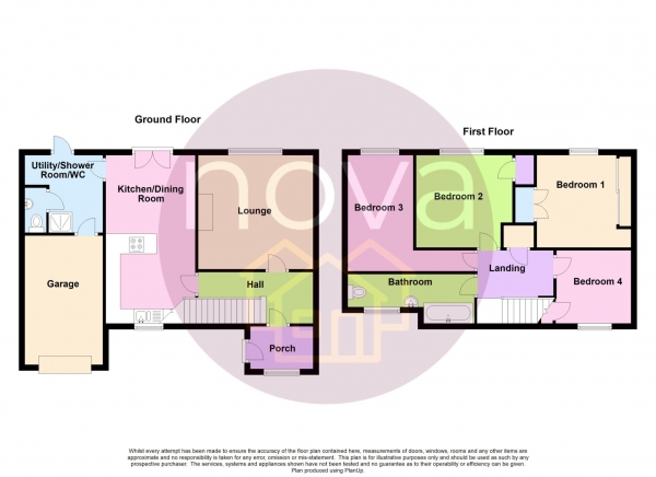 Floor Plan Image for 4 Bedroom Semi-Detached House for Sale in Blandford Road, Plymouth, PL3 6JY