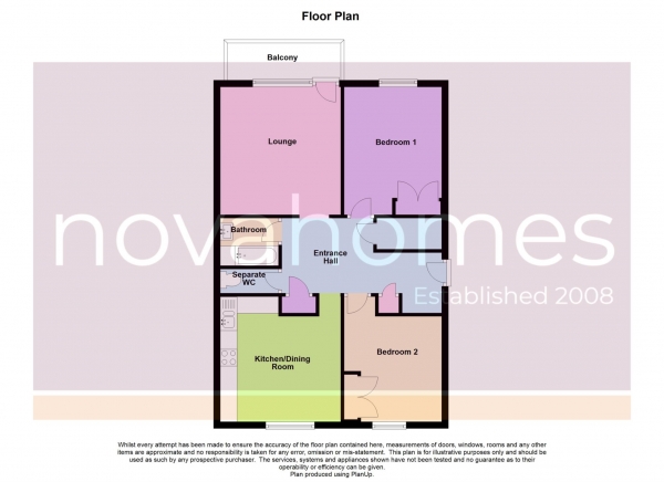 Floor Plan Image for 2 Bedroom Flat for Sale in Raglan Road, Plymouth, PL1