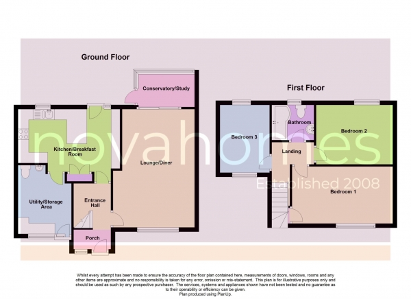 Floor Plan Image for 3 Bedroom End of Terrace House for Sale in Carradale Road, Austin Farm, PL6 5XA