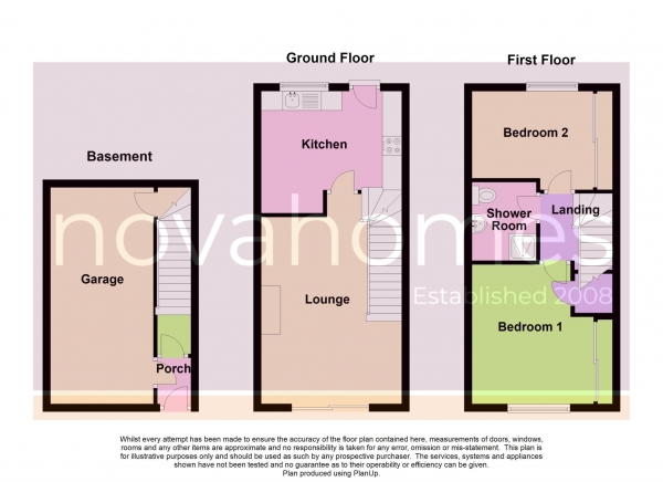 Floor Plan Image for 2 Bedroom Terraced House for Sale in White Friars Lane, St Judes, PL4 9RB