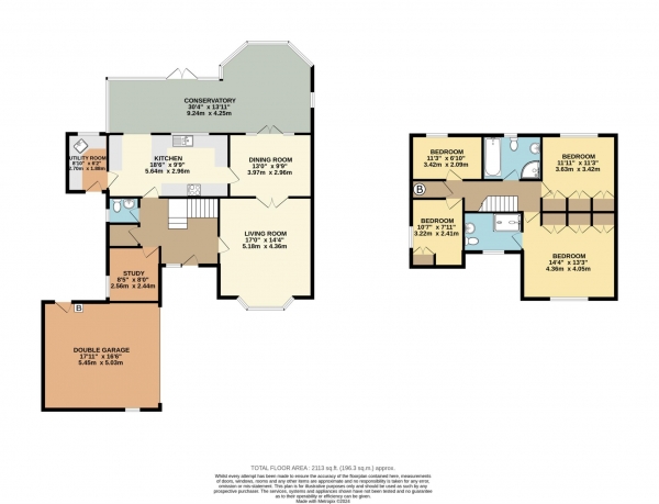 Floor Plan Image for 4 Bedroom Detached House for Sale in Silcoates Avenue, Wrenthorpe