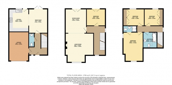 Floor Plan Image for 4 Bedroom Detached House for Sale in Baghill Road, Tingley