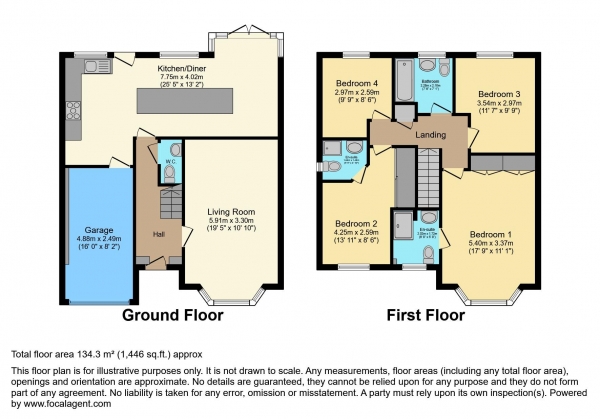 Floor Plan Image for 4 Bedroom Detached House for Sale in Springfield Road, Morley