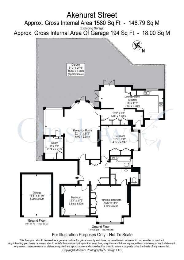 Floor Plan Image for 3 Bedroom Apartment for Sale in Akehurst Street, London