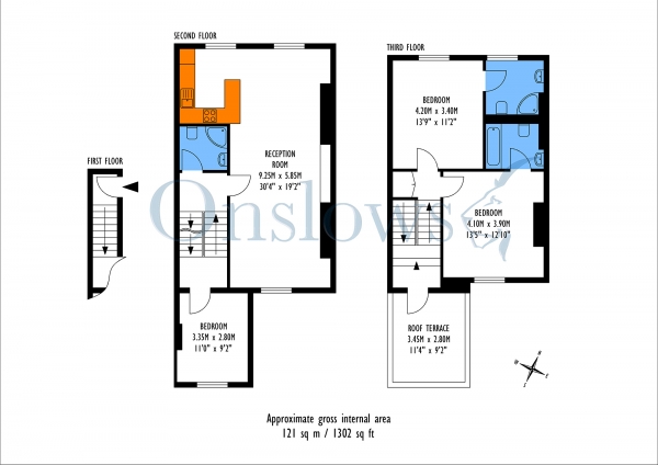 Floor Plan Image for 3 Bedroom Maisonette to Rent in Elgin Avenue, London