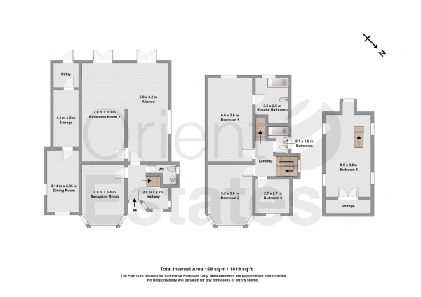 Floor Plan Image for 5 Bedroom Detached House for Sale in Edgeworth Avenue, London