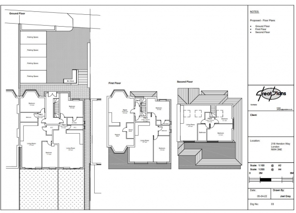 Floor Plan Image for 4 Bedroom Semi-Detached House for Sale in Hendon Way, Hendon