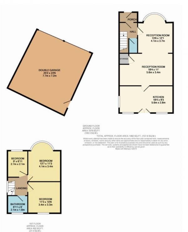 Floor Plan Image for 3 Bedroom Semi-Detached House for Sale in Sunny View, London