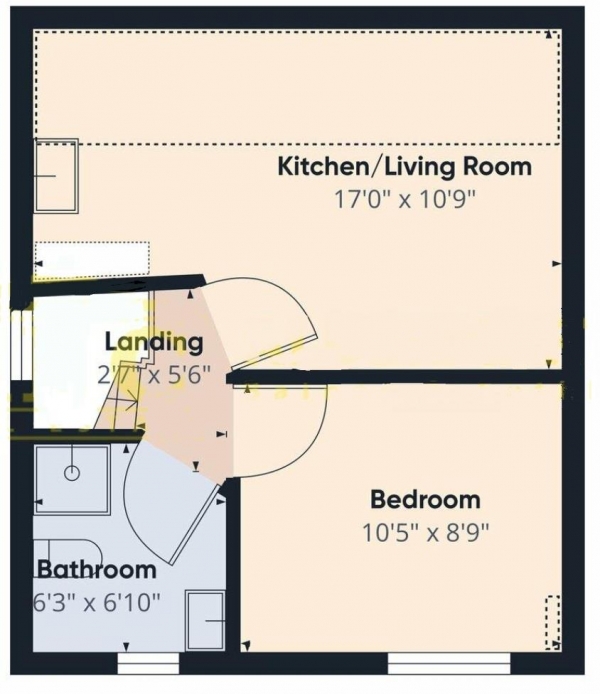 Floor Plan Image for 1 Bedroom Flat for Sale in Endersleigh Gardens