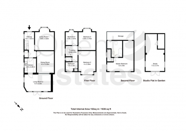 Floor Plan for 4 Bedroom Semi-Detached House for Sale in Hall Lane, Hendon, Hendon, NW4, 4TN -  &pound745,000