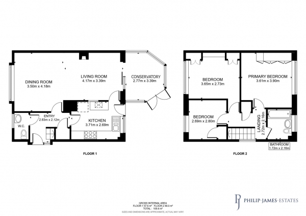 Floor Plan Image for 3 Bedroom Detached House for Sale in Head Street, Halstead