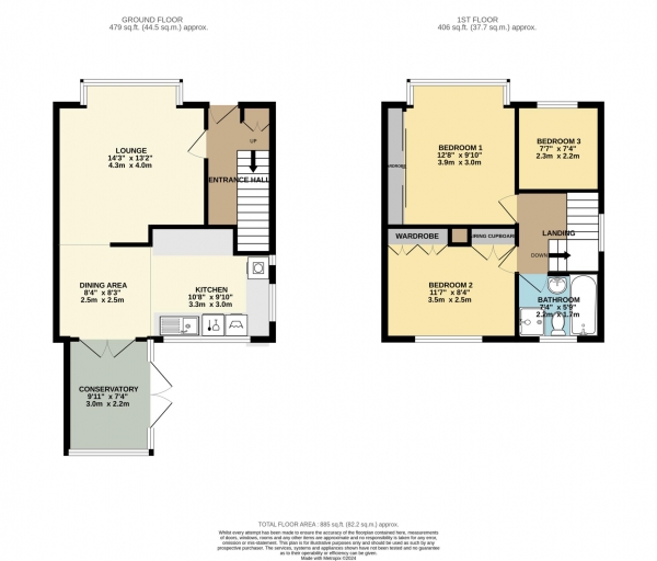 Floor Plan Image for 3 Bedroom Semi-Detached House for Sale in Armthorpe Road, Doncaster