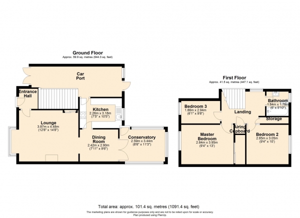 Floor Plan Image for 3 Bedroom Semi-Detached House for Sale in Goxhill Close, Lincoln