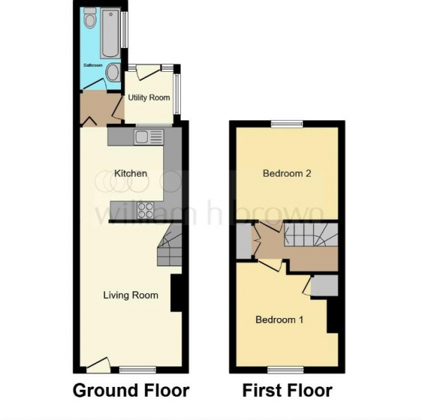 Floor Plan Image for 2 Bedroom Terraced House for Sale in Grantham Road, Lincoln