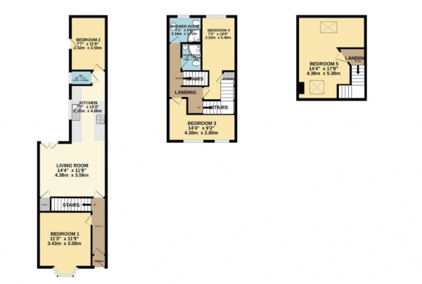 Floor Plan Image for 5 Bedroom Terraced House for Sale in Scorer Street, Lincoln