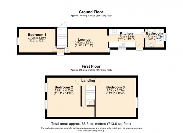 Floor Plan Image for 2 Bedroom Terraced House for Sale in St Andrews Street, Lincoln