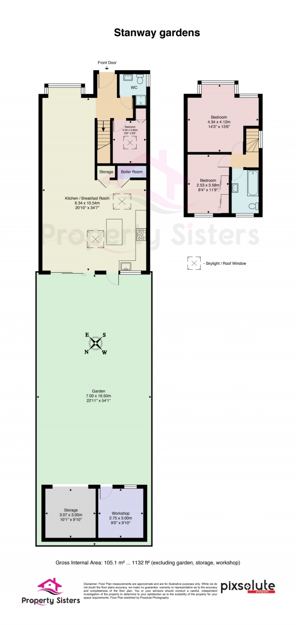 Floor Plan Image for 3 Bedroom Semi-Detached House for Sale in Stanway Gardens, Edgware, HA8