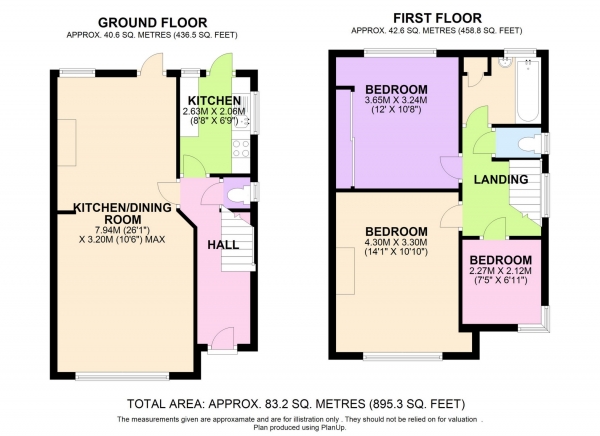 Floor Plan Image for 3 Bedroom Semi-Detached House for Sale in Grange Close, Edgware, HA8