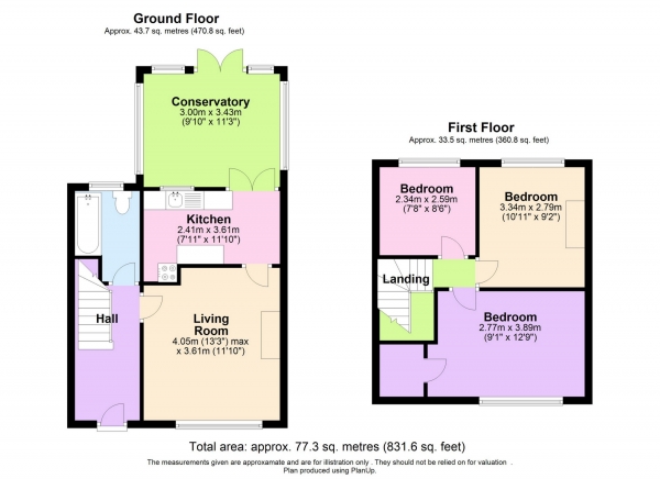 Floor Plan Image for 3 Bedroom End of Terrace House for Sale in Dryfield Road, Edgware, HA8