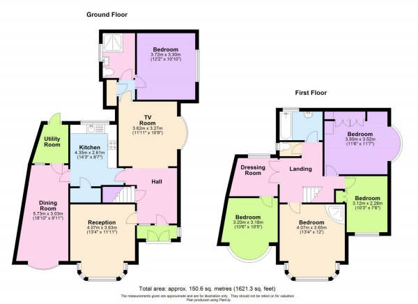 Floor Plan Image for 4 Bedroom Detached House for Sale in Selvage Lane, Mill Hill, NW7