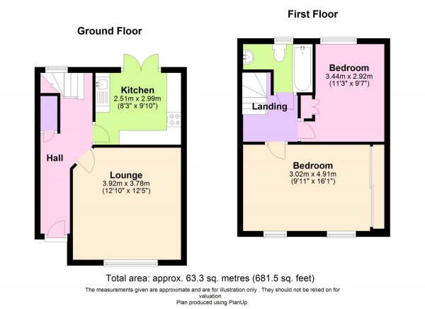 Floor Plan Image for 2 Bedroom Terraced House for Sale in Blundell Road, Edgware, HA8